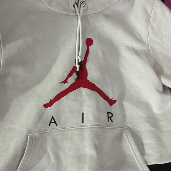 White and black Jordan hoodie - Picture 2 of 5